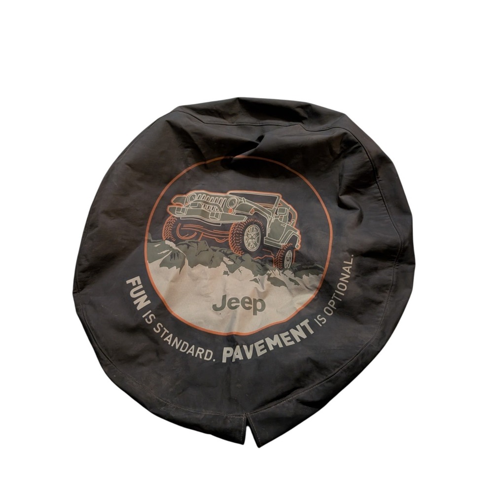 07-18 Jeep Wrangler Cloth Spare Tire Cover Fun Factory Mopar New OEM